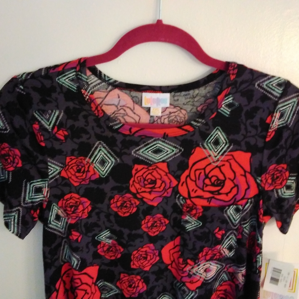 LuLaRoe Women's Floral Carly Dress/Tunic Size; XXS - Picture 5 of 7